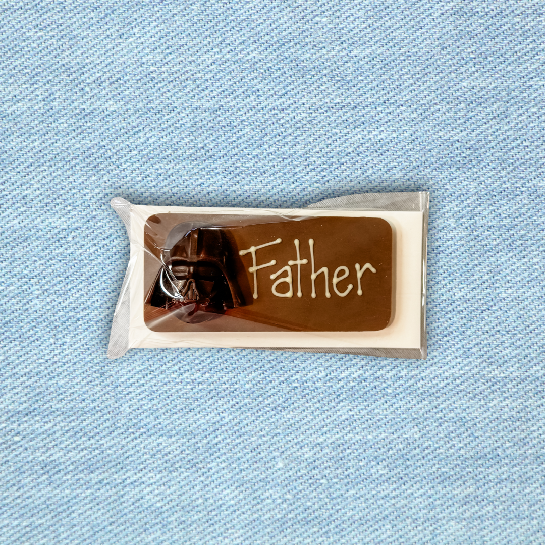 Father's Day Chocolate Plaque - Darth Vader