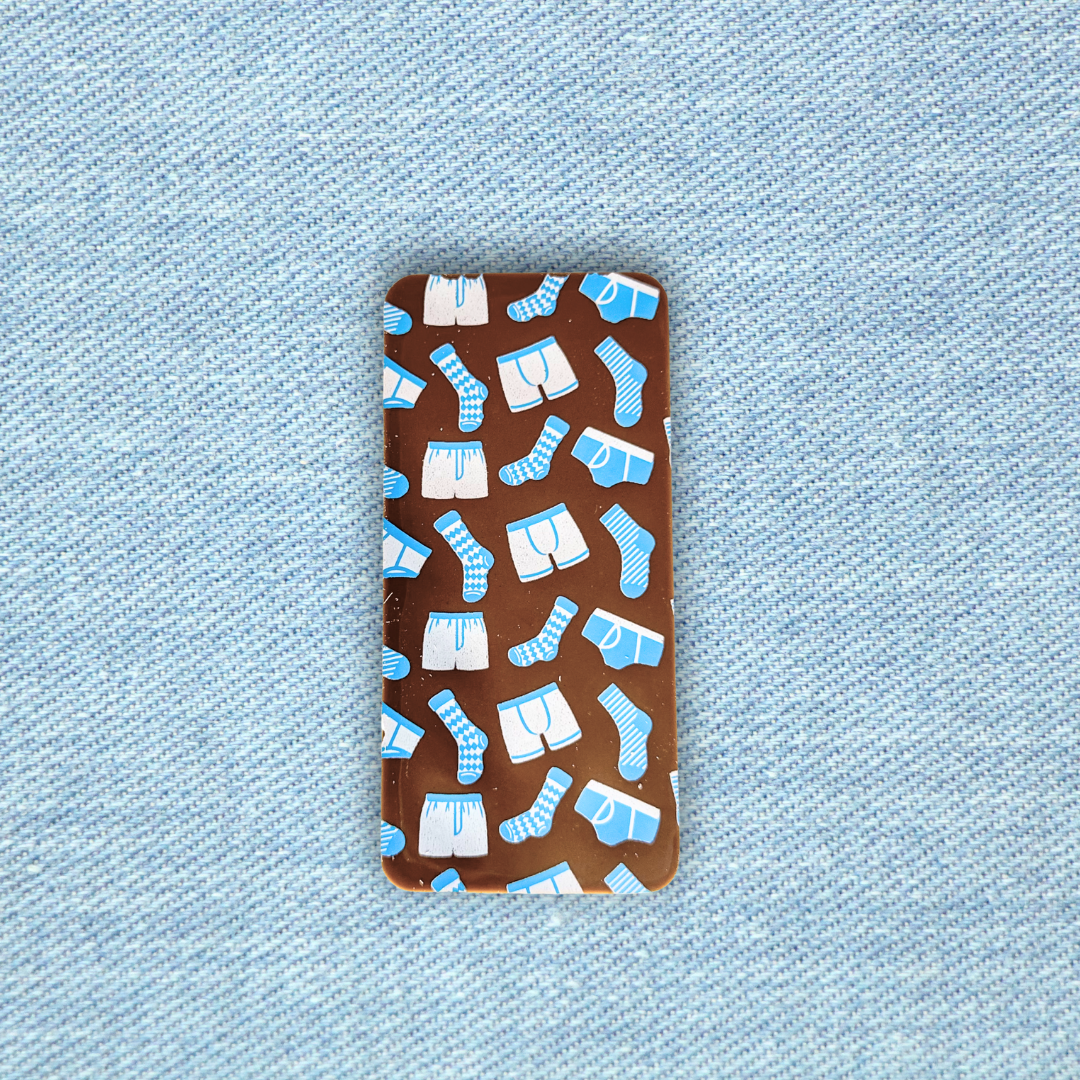 Father's Day Chocolate Plaque - Socks & Jocks