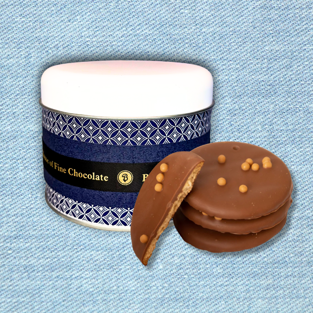 Father's Day Gift Tin - Milk Chocolate Coated Digestive x 5