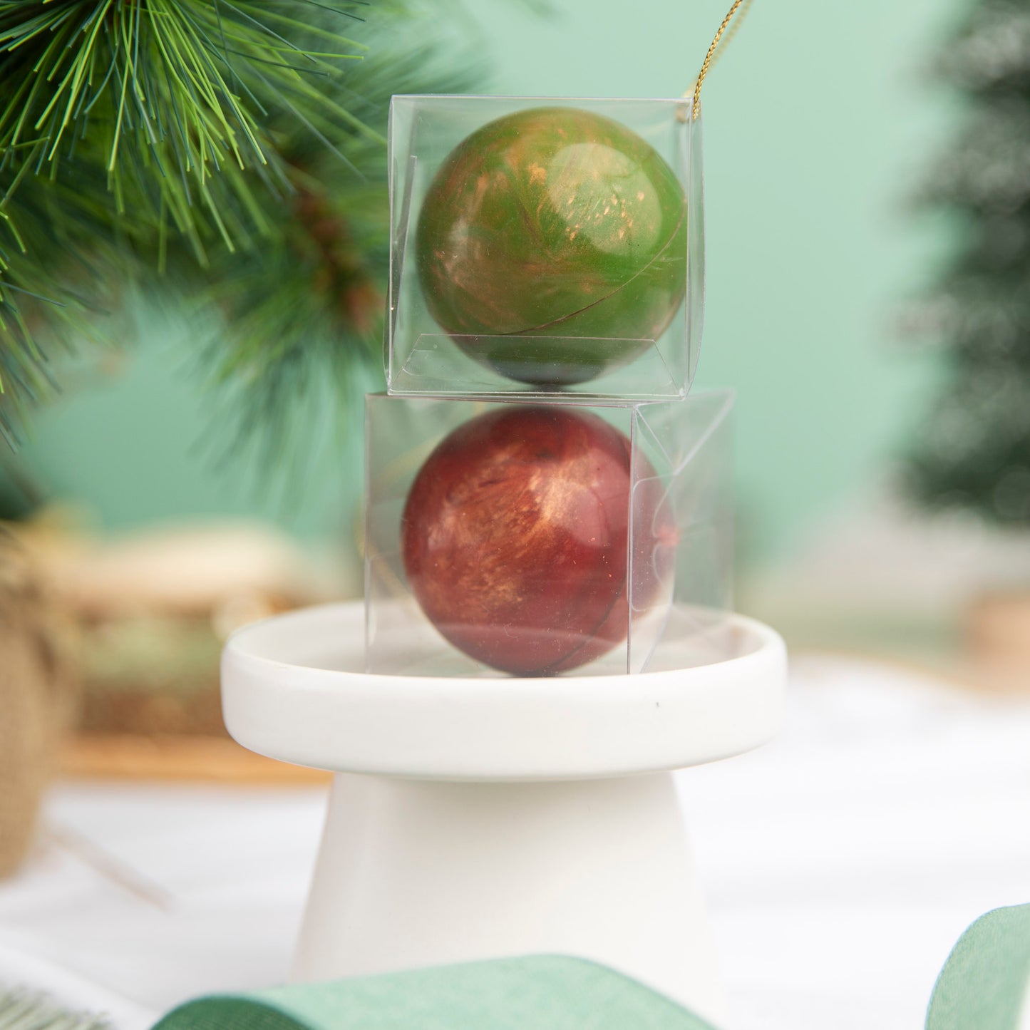 Dark Chocolate Bauble (Green)