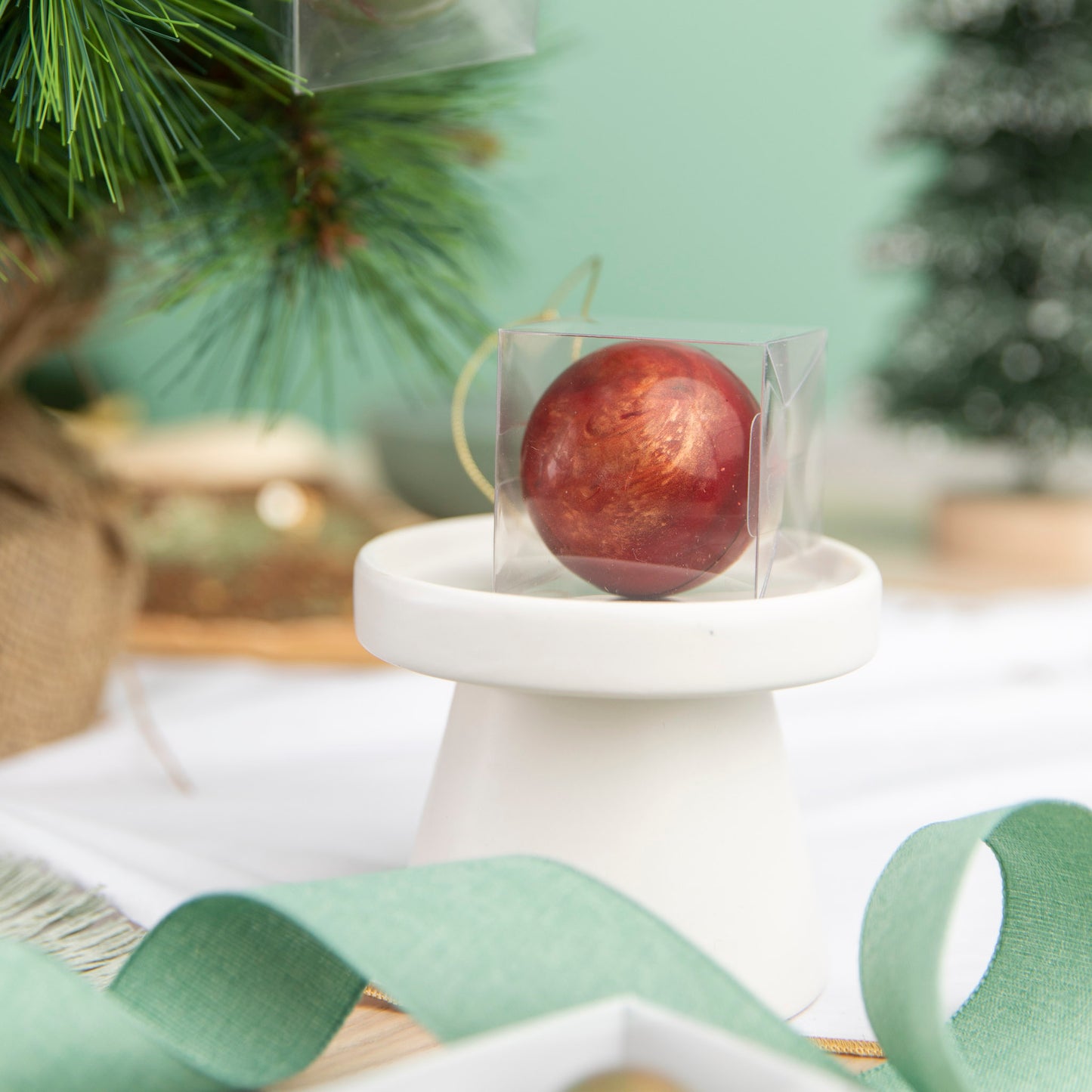 Milk Chocolate Bauble (Red)