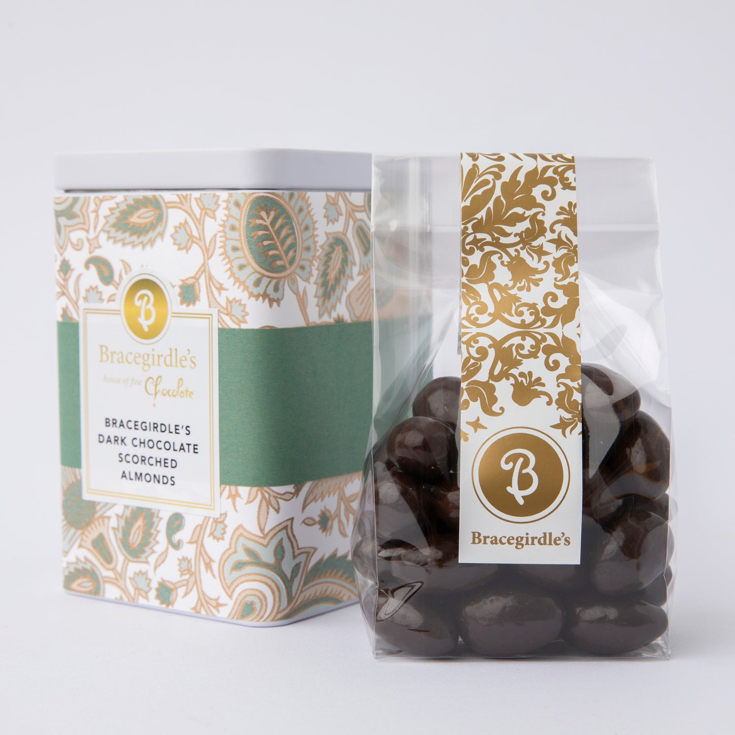 Christmas Tin - Dark Chocolate Almonds