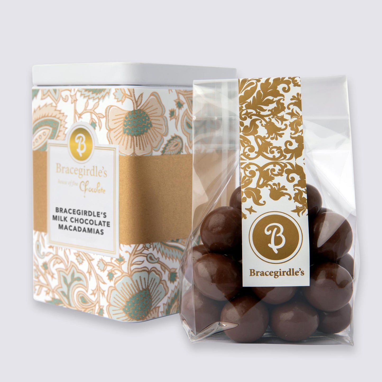 Christmas Tin - Milk Chocolate Macadamias