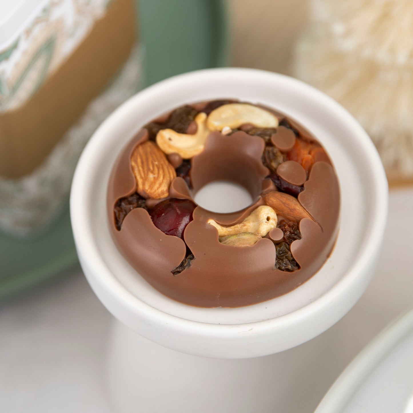 Mini Fruit and Nut Wreath - Milk Chocolate