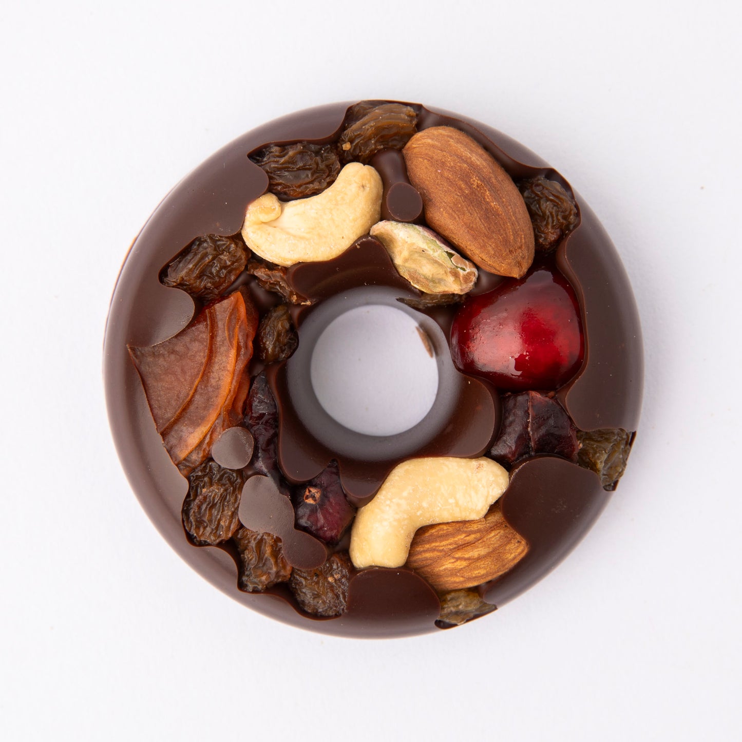 Mini Fruit and Nut Wreath - Dark Chocolate