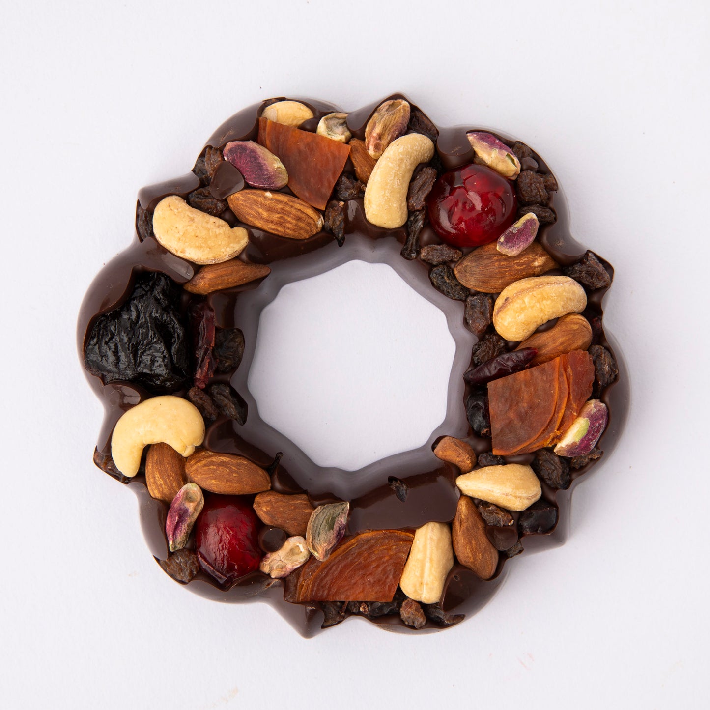 Large Christmas Fruit and Nut Wreath