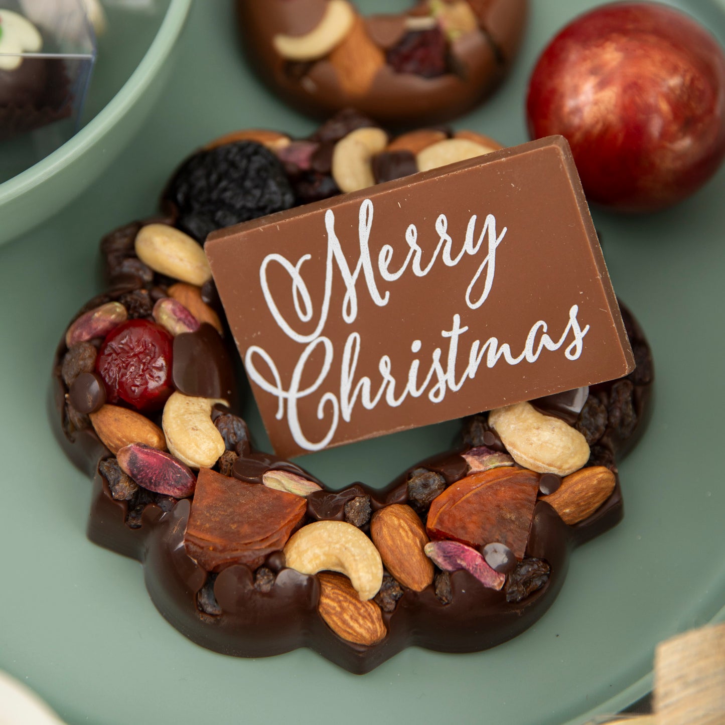Large Christmas Fruit and Nut Wreath
