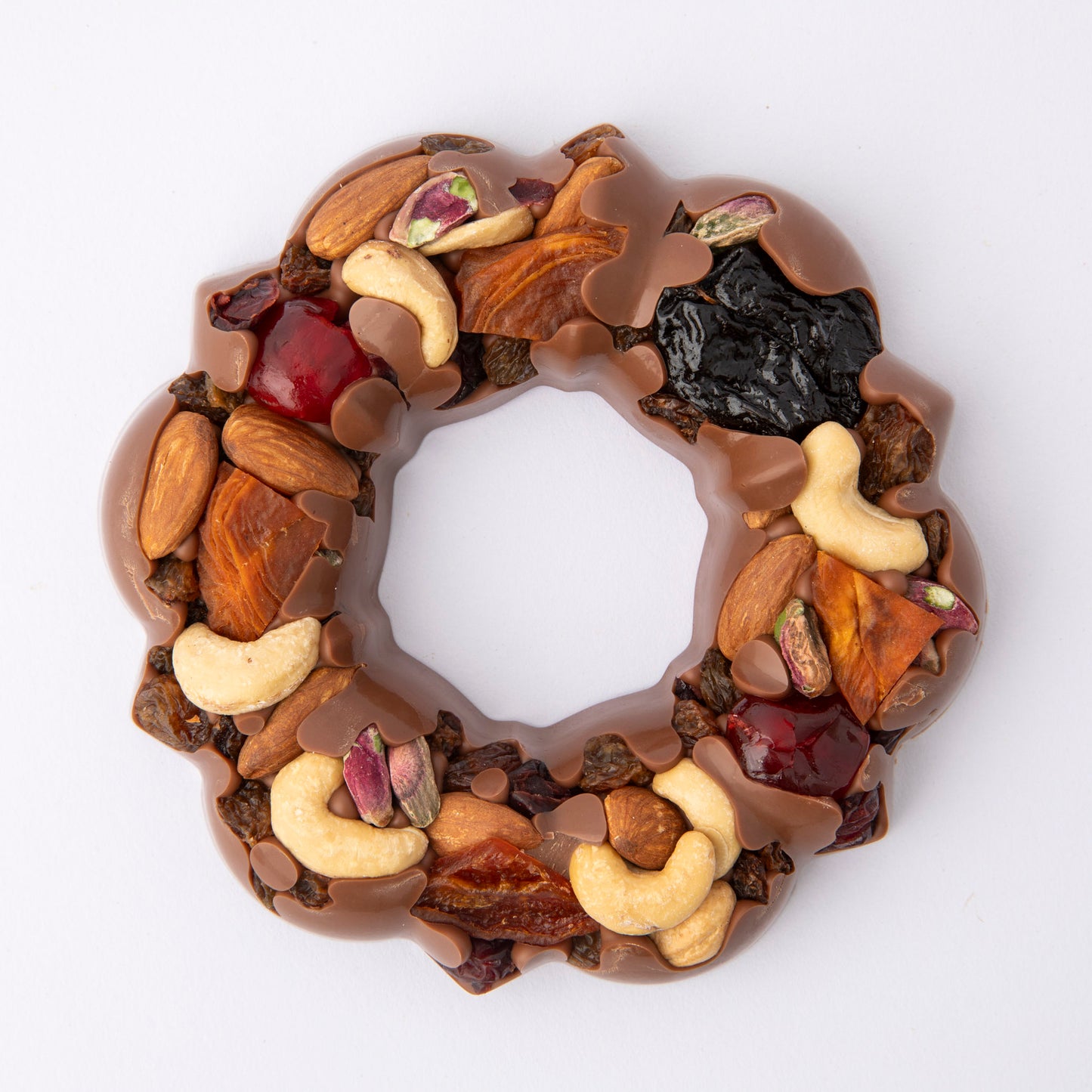 Large Christmas Fruit and Nut Wreath