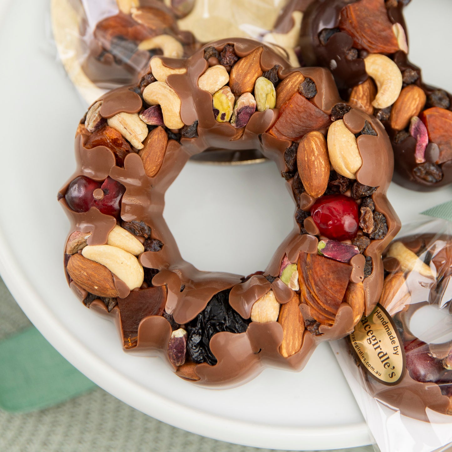 Large Christmas Fruit and Nut Wreath