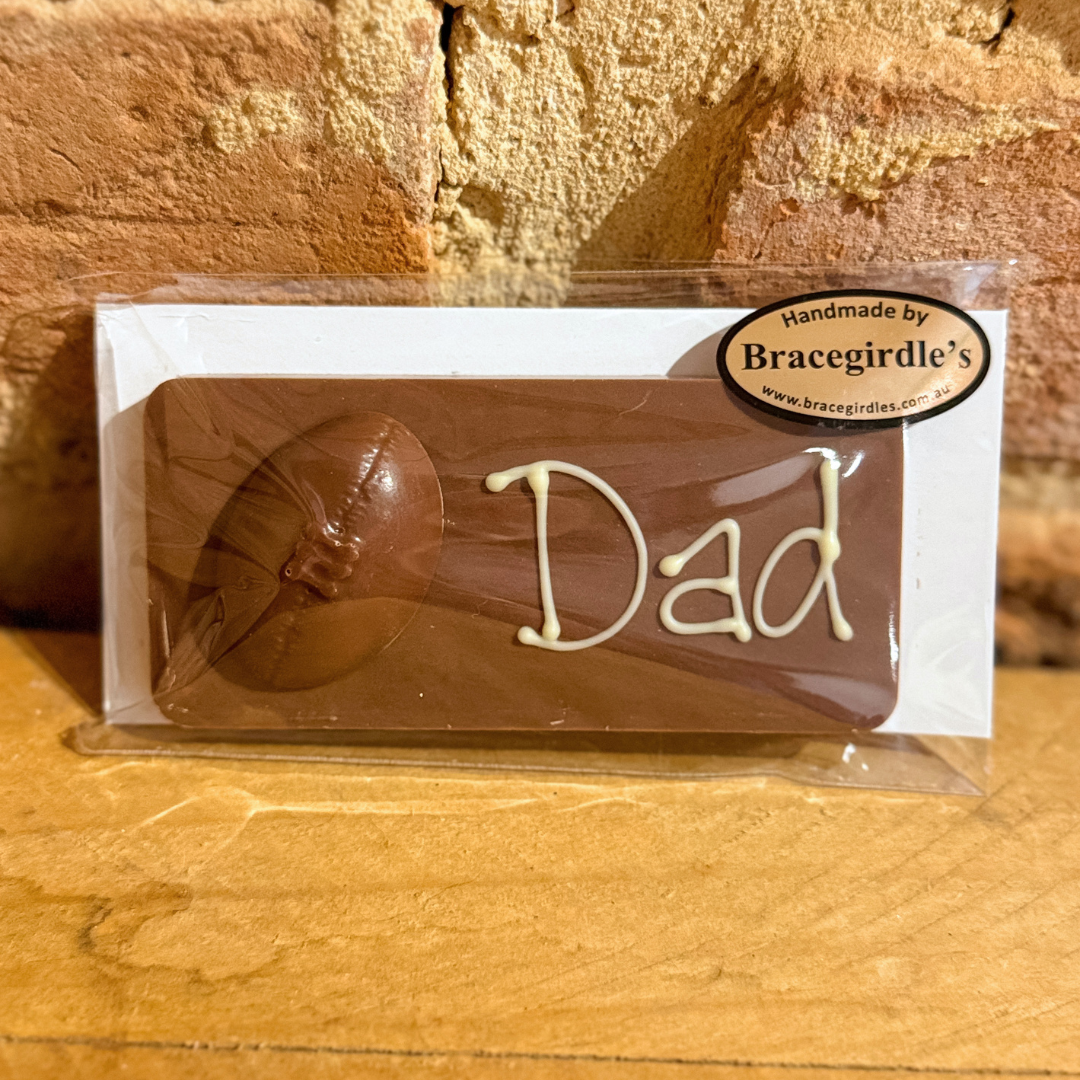 Father's Day Chocolate Plaque - Football