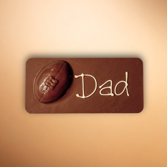 Father's Day Chocolate Plaque - Football