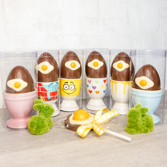 Egg Cups with Eggs