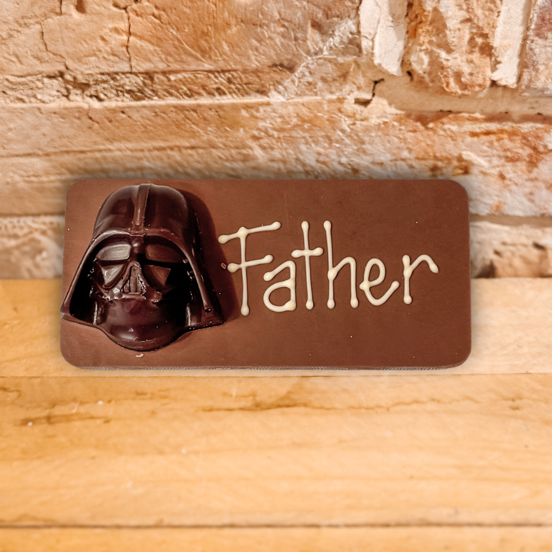 Father's Day Chocolate Plaque - Darth Vader