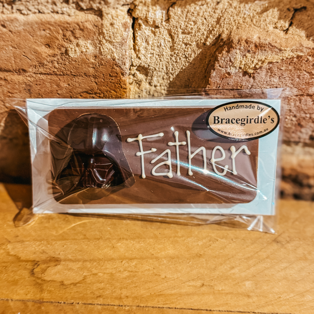 Father's Day Chocolate Plaque - Darth Vader