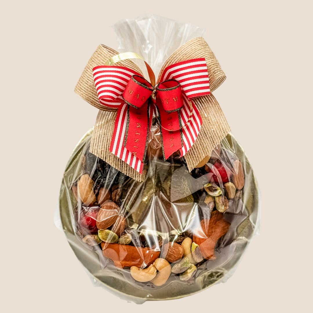 Large Christmas Fruit and Nut Wreath