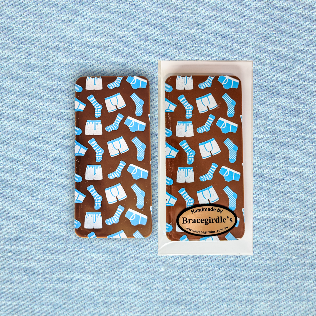 Father's Day Chocolate Plaque - Socks & Jocks