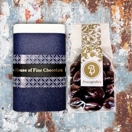Father's Day Gift Tin - Dark Chocolate Almonds