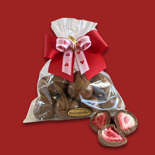 Valentine's Strawberries in Belgian Milk Chocolate